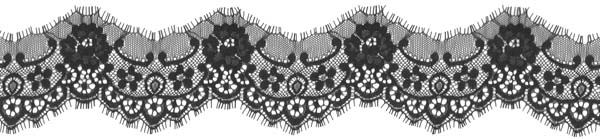 LACE EDGING - BLACK